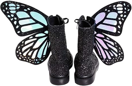 holographic butterfly boots