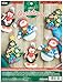 Bucilla Felt Applique Ornament Kit, 4 by 6-Inch, Trimming The Tree (Set of 6)