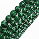 8mm Glossy Malachite Natural Stone Beads Round Loose Beads for Jewelry Making Yochus DIY Beads Bracelet Necklace