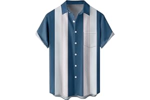 WOCACHI Hawaiian Button Down Shirts for Mens Short Sleeve Summer Ahola Shirts Beach Print Casual Party Designer Shirt