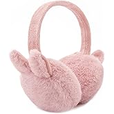 NASULAR Kids Winter Earmuffs Baby Warm Ear Muff Girls Cute Furry Ear Warmers Boys Foldable Ear Covers for Cold Weather