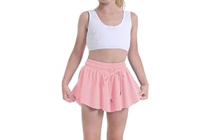 HEYIELDA Flowy Shorts for Teen Girls Athletic Running Youth Butterfly Shorts