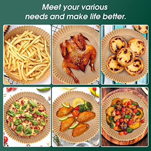 100 Pcs Air Fryer Liners, 7.9 Inch Nonstick Air Fryer Disposable Paper
