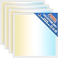 Allsmartlife 2x2 LED Flat Panel Ceiling Light 4-Pack, 0-10V Dimmable, 5CCT 3000K-3500K-4500K-5000K-6000K, MAX 60W/7200 Lumens, Back-Lit Drop Ceiling Light Fixtures, 100-277V 50/60Hz