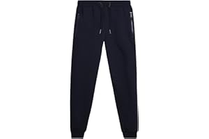 Galaxy by Harvic Boys' Sweatpants - Athletic Fleece Jogger Pants with Zipper Pockets - Size Up for Ideal Fit (Sizes: 8-20)