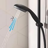 GROHE Vitalio Start 100 Shower Rail Set QuickFix Matt Black 2 Sprays 60cm Rail view 4
