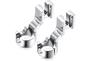 Mudder 2 Pieces Low Shank Ruler Quilting Foot for Free Motion 1/4 Inch Thick Rulers, Ruler Quilting Pressure Foot Compatible with Singer Brother Kenmore Janome Pfaff Low Shank Sewing Machines