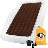 The Shrunks Inflatable Toddler Travel Bed with Safety Bumpers | Portable Toddler Bed for Kids | Toddler Air Mattress | Air Mattress with Bed Rails