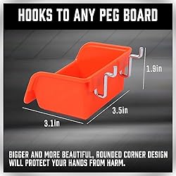 HORUSDY 150-Piece Pegboard Hooks