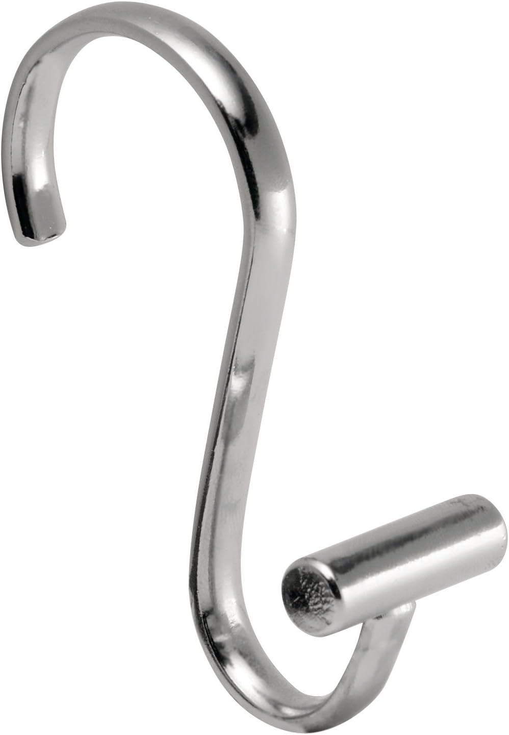 iDesign T-Bar Metal Shower Curtain Hooks, Rust Resistant Shower Hooks Rings for Kid's Bathroom, Guest Bathroom, Master Bathroom, Set of 12, Chrome: Home & Kitchen