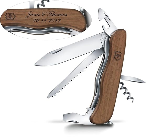 Victorinox Taschenmesser Forester Wood Nussbaum Inkl. Gravur Wunschtext