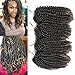 4 Packs Spring Twist Braiding Hair Crochet Hair Braids Bomb Spring Twist Crochet Hair Ombre Mix Colors Fluffy Twist Hair Jamaican Bounce 8 Inch 110G Synthetic Hair Extensions(1B/27#)