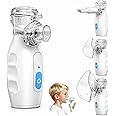 Handheld Compressor Nebulizer - Portable Nebulizer for Adults and Kids, Compact and Lightweight Handheld Mesh Nebulizer, Rech