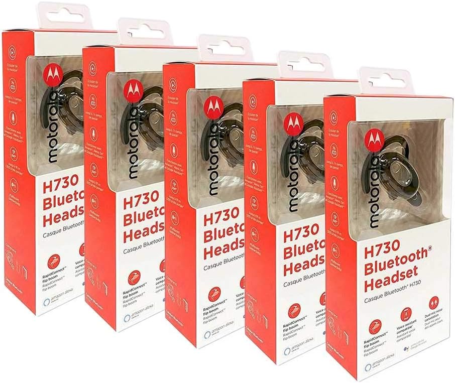 Motorola H730 Bluetooth Wireless Headset Alexa Enabled Black Retail