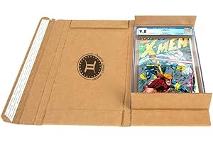 GEMINI COMIC SUPPLY Gemini Graded Comic Book Mailers | Pack of 10 | Ships one CGC (or similar) Graded Comic Book Slab | Heavy Duty Corner and Edge Protection | Self-Seal Closure | Single Slab Shipper Gemini Mailers