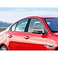 Rvinyl Pillar Post Window Trim Compatible with Jaguar XE 2017-2020 - Gloss (Black)