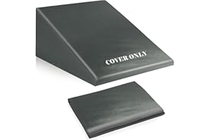 FALIKOCO Wedge Pillow Case Cover for Style Protection, Thickened Satin Fabric Soft & Skin-Friendly, Wedge Pillow Cover with Zipper for Easy Install, Machine Washable (Dark Grey,25"x25"x8")