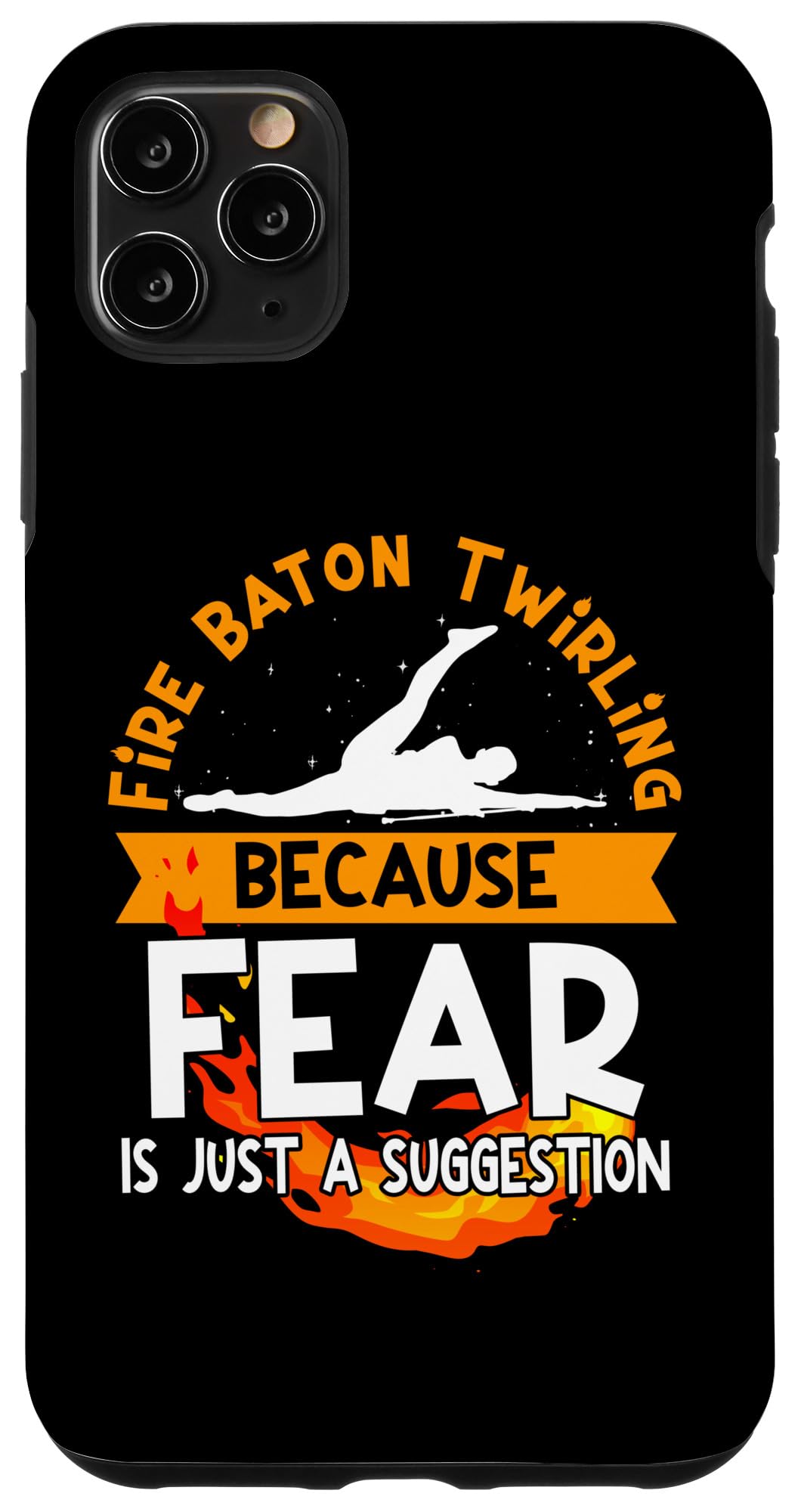 iPhone 11 Pro Max Fire Baton Twirler Majorette Dance Uniform Fire Baton Case