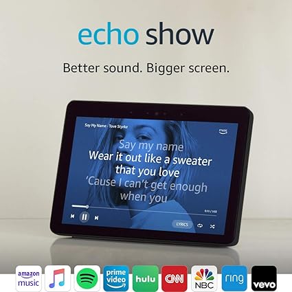 Echo Show 2nd Gen Premium Sound And A Vibrant 101 Hd Screen Charcoal -