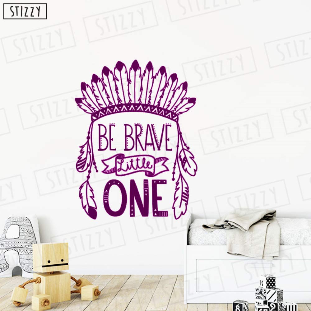 zhuziji Calcomanías de Pared Citas Be Brave Little One Adhesivos ...