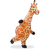 Camlinbo Halloween Inflatable Costumes for Kids Funny Giraffe Full Body Blow Up Animal Costumes for Boys Girls Halloween Holidays Festivals Cosplay Party Favors