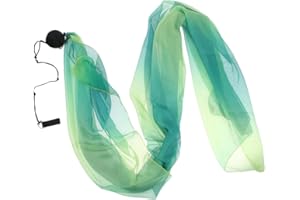 UGPLM Belly Dance Poi Ball and Scarf Set Portable Ribbon Stage Prpos for Stage Shows