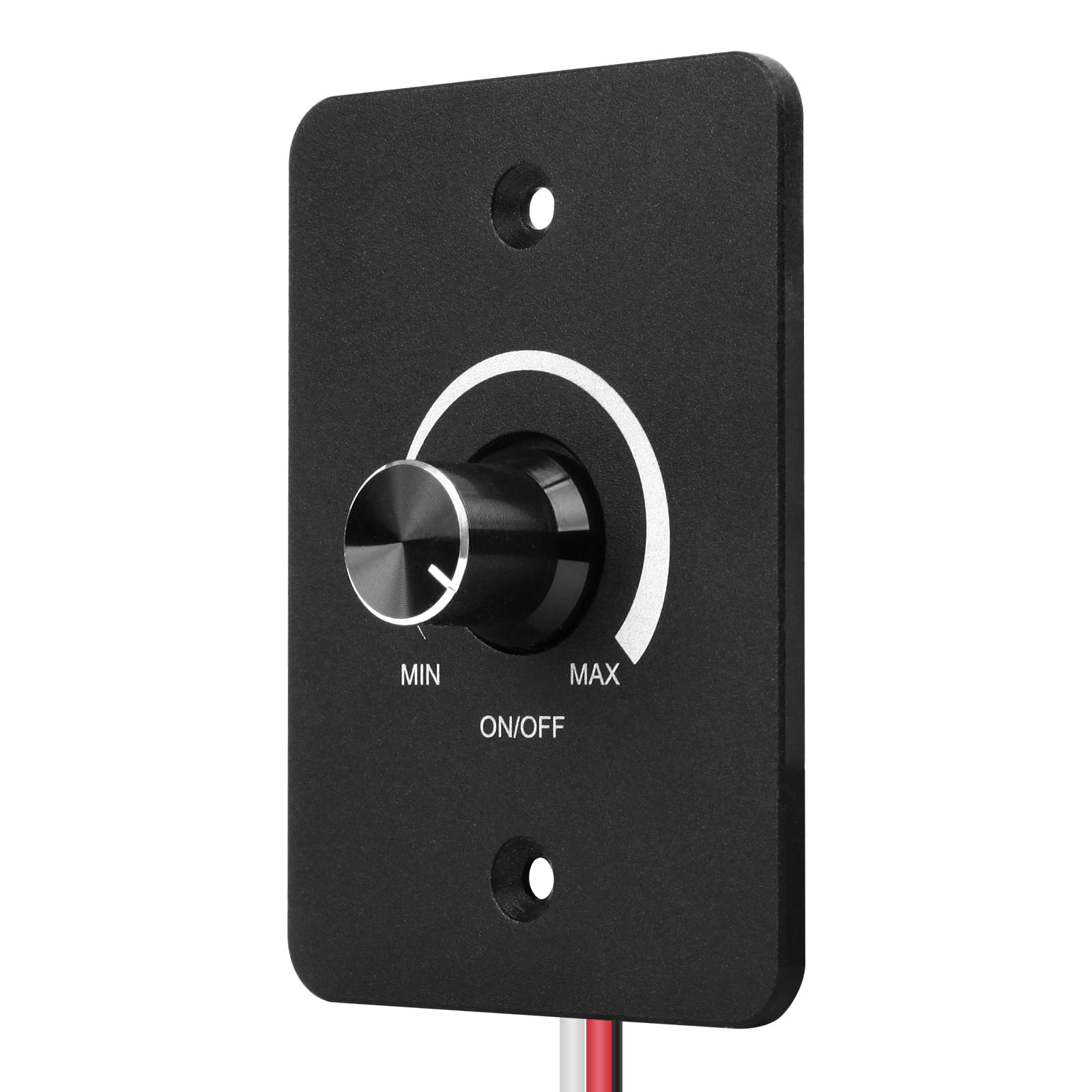 VIPMOON DC 12V Dimmer Switch 0% —100% Dimming Metal Aluminum PWM Dimmer for Campervan Car Boat Truck Trailer Caravans, No Noise No Flicker 12V Dimmable LED Single color Strip Light Rotary Knob — image 1