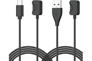 Charger Dock Compatible with Samsung Galaxy Fit 3, USB C&USB A Upgraded Charging Magnetic Replacement Charging Cable for Gala