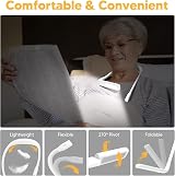 EastPin Neck Reading Light Rechargeable 3 Color Dimming Eye Protection view 5