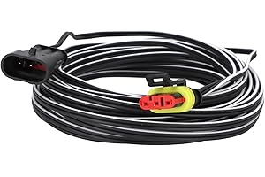 Timbera 10m / 33ft Low Voltage Charging Cable for Gardena R38 Li, R40 Li, R45 Li, R50 Li, R70 Li, R75 Li, R80 Li – Power Supply Accessory – Extension Cord – 10 Meter