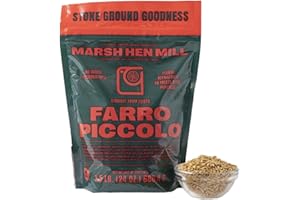 GEECHIE BOY MILL Marsh Hen Mill Farro Piccolo Semi Pearled Ancient Grains | Fast Cooking Farro Grain Organic | Ideal for Healthy Cooking or as a Nutrient-Rich Side | Certified Organic Einkorn Wheat - 24 Oz