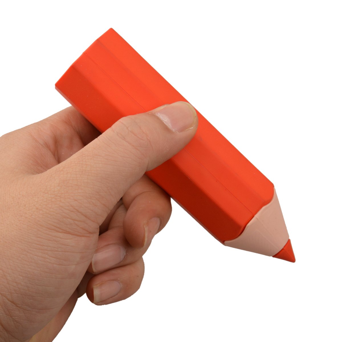 Portable Power Bank, 2600mAh Universal-Compact External Battery Multi-Port USB Chargers for iPhone, iPad, Smartphones and Tablet (Red School Pencil Design)