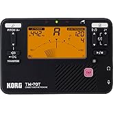 Korg TM-70T Tuner &amp; Metronome w/Sound Out, Transpose &amp; Chromatic - Black