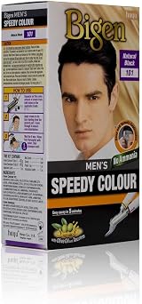 Bigen Men Speedy Colour Hair Dye No Ammonia 101 Natural Black Easy Applicator view 3