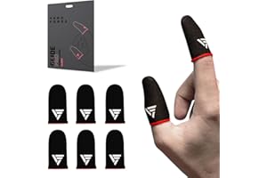 Vero Forza Mobile Game Controllers Thumb Sleeve, Breathable Anti-Sweat Soft Touch Screen Finger Sleeve Sensitive Shoot and Ai