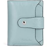 BOSTANTEN Women Leather Wallet RFID Blocking Small Bifold Zipper Pocket Wallet Card Case Purse with ID Window