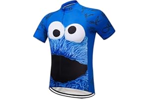 MOXILYN Mens Cycling Jersey Short Sleeves Funny Jerseys Quick-Drying Bike Shirt MTB Mountain Bike Shirt