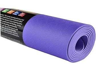 Amazon.com: Esterilla de yoga 3.5 mm TPE Exercise Mat con ...