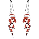 Football Earrings for Women 925 Sterling Silver Football Dangle Earrings Football Sports Jewelry for Women Sports Lover