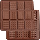 EPYHREHM Chocolate Bar Molds Break Apart Rectangular Silicone Chocolate Mold For Chocolate Energy Bar