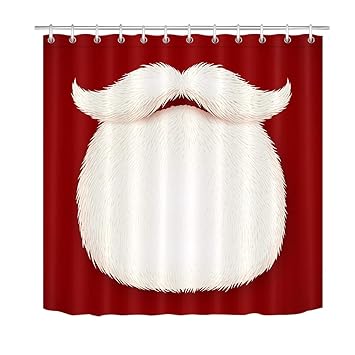 Amazon Com Lb Santa Beard Shower Curtains For Bathroom Creative