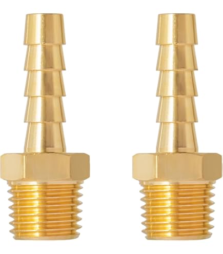 Raccordo A Tubo In Ottone Anderson Metals - 1/4" Barb X 3/8" NPT Maschio, Nuovo