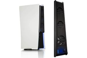 Linkhood Cooling Fan for PS5, External USB Cooler Game Console Quiet Cooling Fan with Extra USB3.0 Port for PS 5 Digital Edition/Ultra HD Console