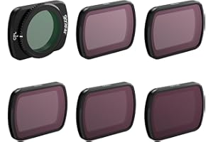 Skyreat ND Filters Set for DJI Osmo Pocket 3 Creator Combo Accessories -6 Pack (CPL/ND8/ND16/ND32/ND64/ND128)
