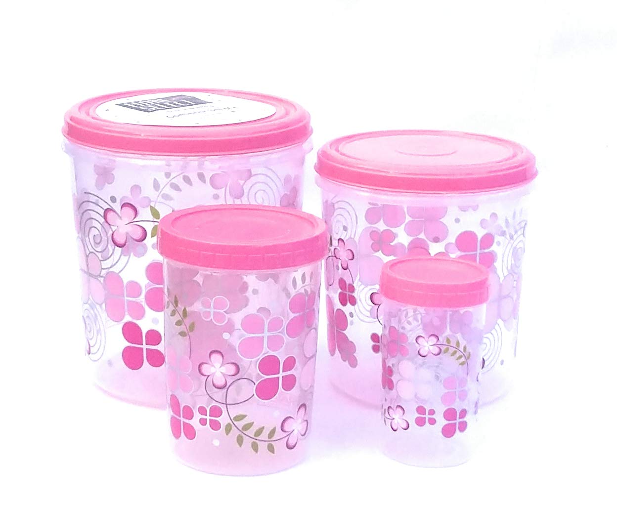 Buy Maxim world Kitchen Storage Plastic containers Set, Clear jar 4