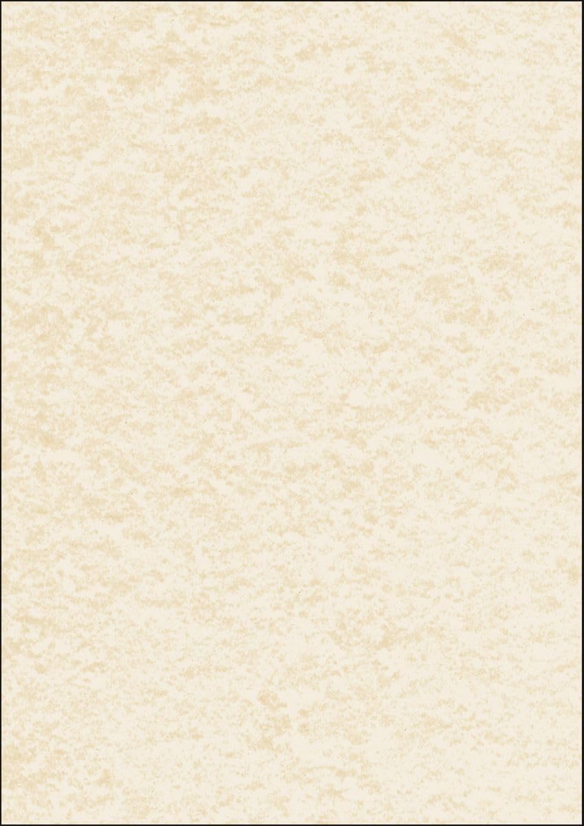 SIGEL DP655 TextuRed Writing Paper, parchment motif, A4, 200 gsm, double sided, Beige, 50 sheets
