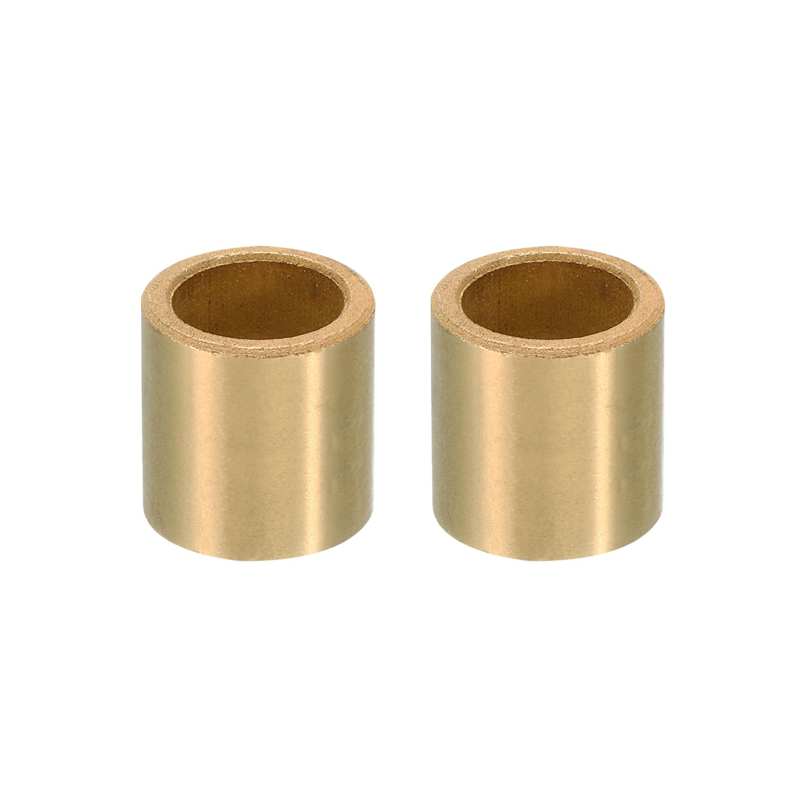 PATIKIL M16 Brass Spacers, 2 Pcs Metal Spacer Brass 16mm ID x 22mm OD x 22mm L Brass Spacers Screw Standoff for 5/8 Inch or M16 Screw