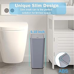 RTWDKFQ 3 Pack Bathroom Small Trash Can with