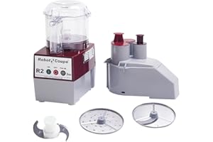 Robot Coupe R2N CLR Continuous Feed Combination Food Processor with 2.9 Liter Clear Polycarbonate Bowl, 1-HP, 120-Volts