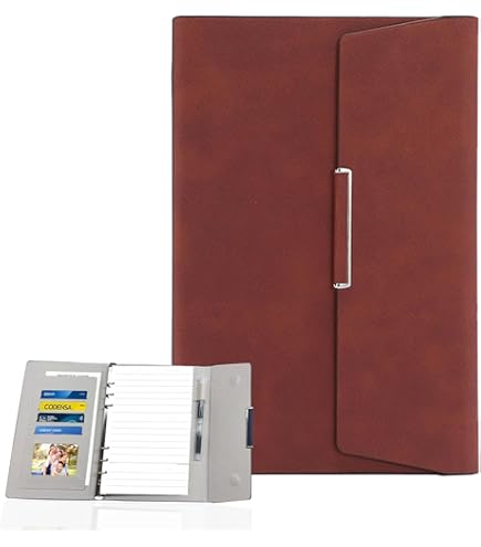 Carpeta A5 De 6 Anillas Con Diseño De Cocodrilo, Carpeta Grande De Piel Sintética Con Hebilla Oculta, Planificador De Presupuesto Recargable, Color Negro